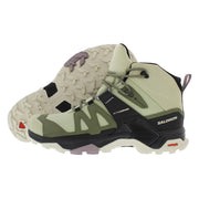 Salomon X Ultra 4 Mid GTX Womens Hiking Boots, Waterproof GORE-TEX, Alfalfa Green, Size 9, 474550