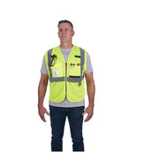 Milwaukee 48-73-5111 Small/Medium Yellow Class 2 Mesh High Visibility Safety Vest with 9-Pockets