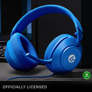 LucidSound LS10X Gen 2 Wired Gaming Headset, Blue, Over-Ear, Flip-to-Mute Boom Mic, Quick-Access Audio Controls, Premium 50mm Drivers, Xbox Series X|S and PC