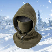NKGRA Balaclava Ski Mask, Heavyweight Windproof Fleece Thermal Head Hood, Army Green
