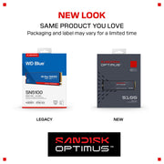 SanDisk Optimus 5100 2TB NVMe SSD, M.2 2280, PCIe Gen 4.0 Internal Solid State Drive, Read Speeds up to 7,100MB/s