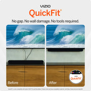 VIZIO 5.1 Soundbar System with Dolby Atmos, Wireless Surround Speakers, Compact Subwoofer, QuickFit Compatible, Black, SV510XW-0906