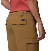 Columbia Roc Tech Cargo Shorts, Classic Fit, Omni-Shield Technology, Delta Beige, 30 Waist, 9 Inseam, Mid Rise, Pull On Closure, 215753
