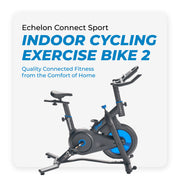 Echelon ECH-SPT Connect Sport 2 Indoor Cycling Exercise Bike, Blue