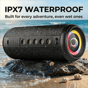 Cillso Portable Bluetooth Speaker, Bluetooth 5.4, 20W HD Stereo Sound with DSP, IPX7 Waterproof, 20H Playtime, RGB Party Lights, TWS Pairing, Blue, M17