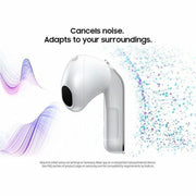 Samsung Galaxy Buds4 Wireless Earbuds, 24-Bit Hi-Fi Audio, Adaptive Active Noise Cancellation, Sweat Resistant, White, SM-R540NZWAXAR