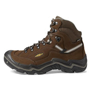 KEEN 1020218 Durand II Mid Waterproof Hiking Boots for Men - Cascade Brown/Gargoyle - 9M