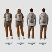YETI Ranchero 22L Daypack Backpack, Water-Resistant TuffSkin Nylon, RipZip Pull-to-Open Access, Adjustable Shoulder Straps, Olive, 26010000479