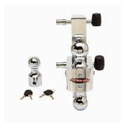 Uriah Products 623411 Aluma-Tow Adjustable Trailer Hitch, 12,000 lb Towing Capacity, 3 Interchangeable Hitch Balls, Locking Pins, Rustproof Aluminum, Fits 2-Inch Receivers