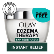 Olay Sensitive Eczema Therapy Face Moisturizer with Colloidal Oatmeal, Vitamin B3, Peptides, Shea Butter, Fragrance-Free