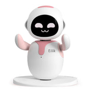 Energize Lab Eilik Pink Interactive Robot Pet, Touch-Responsive Emotional Companion with Mini-Games, Timers, Dance Mode, and Social Play