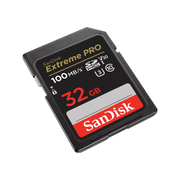 SanDisk Extreme PRO SDHC UHS-I Memory Card, 32GB, Class 10, U3, V30, 4K UHD Video Support, Dark Gray/Black, SDSDXXO-032G-GN4IN