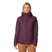 Columbia Joy Peak II Hooded Athletic Insulated Jacket with Omni-Heat Infinity, Thermarator Insulation, Omni-Shield Repellency, Moonvista, 1X Plus