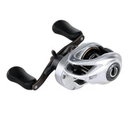 Abu Garcia Revo X VoltiQ Low Profile Baitcast Reel, High Speed 7.3:1 Gear Ratio, Left Handed, Carbon Frame