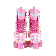 Barbie Children's Roller Skates, Adjustable Straps, Pink Glitter Wheels, ABEC 5 Bearings, Durable PVC, Foam Lining, Sizes 3-6