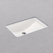 ProFlo PF2114UA Rectangular Vitreous China Undermount Bathroom Sink with Overflow
