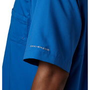 Columbia Tamiami II Short-Sleeve Button-Down Shirt - Vivid Blue - L