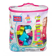 Mega Bloks DCH62 First Builders Big Building Bag, 80-Piece, Pink