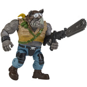 Playmates Toys Teenage Mutant Ninja Turtles x G.I. Joe Buzzer x Rocksteady 6in Highly Articulated Action Figure Multicolor 81934