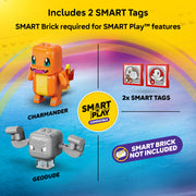 LEGO Pokmon SMART Play Charmander and Geodude's Cavern Clash Interactive Building Toy with 2 SMART Tags and 2 Figures Ages 6+ 198 Pieces 6589478