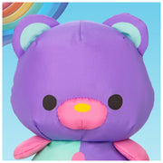 Spin Master Ltd Swisheez Teddy Bear Plush Toy, Retro-Inspired, Purple and Teal with Pink Accents, 7 in