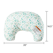 Parent's Choice NPW-3PS Nursing Pillow with Green Leaf Design Polyester Cover