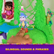 Spin Master 6072778 Dora Explore & Play Rainforest Casita Playset, Dora & Boots Figures