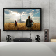 Hinzonek HD DVD Player with HD/AV/Coaxial Output &USB Input, Full Function Remote Control, Black