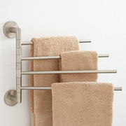 Signature Hardware 022325-4-BN Colvin Quadruple Swing Arm Towel Bar - Brushed Nickel