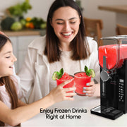 Puree 2.6L Slushie Machine and Soft Serve Ice Cream Maker with Rapid Freezing Technology, Black, 30585
