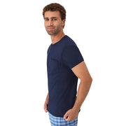 Hanes Men's Cotton Pocket T-Shirt, Moisture-Wicking with Odor Control, Assorted Solids, 6-Pack, Crew Neck, Short Sleeve, 217PD6