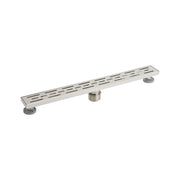 48 SLOTTED LINEAR SHOWER DRAIN - POLISHED STAINLESS STEEL
