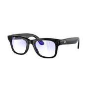 Ray-Ban Meta Wayfarer Smart Glasses, Shiny Black Frame, G-15 Green Lenses, 12 MP Ultra-Wide Camera, Open-Ear Audio, Bluetooth Connectivity