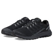 Merrell Fly Strike Men's Trail Running Shoes, Lightweight Breathable Mesh Upper, Super Rebound Compound Midsole, Sticky Rubber Outsole, Black, Size 8.5, Medium