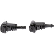 Dorman Windshield Washer Nozzles Set of 2 Front Driver and Passenger Side Black Plastic 58115