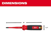 Milwaukee 48-22-2216 4-in-1 1000V Insulated Slim-Tip Multi-Bit Screwdriver