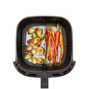 Chefman RJ38-SQSS-8T-D Turbo Fry Stainless Steel Air Fryer With Basket Divider, 8 Quart