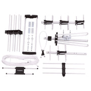 Five Star FSA-5816NK-J-WES 2025 Outdoor HDTV Antenna, 200 Mile Long Range, Multidirectional, 4K 1080p, VHF UHF, Black Silver