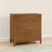 Delta Children Phoebe Baby Dresser with Interlocking Drawers, Modern Wood Combo Style, Chestnut or Bianca White
