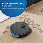 Ecovacs N8 PRO+ Deebot Robot Vacuum & Mop Cleaner, with Auto-Empty Station, 2600Pa Suction, Black