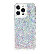 onn. WIAIRG100141576 Phone Case for iPhone 14 Pro Max / iPhone 13 Pro Max / iPhone 12 Pro Max - Iridescent Glitter Fleck