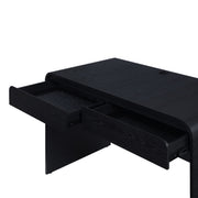 Better Homes & Gardens Juliet Curved Writing Desk with Storage, Black Composite Wood, Soft-Close Drawers, Mid-Century Modern Design
