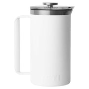 YETI 21071501847 Rambler 34 oz. French Press Coffee Maker, with GroundsControl Filter, White