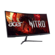 Acer Nitro ED0 34in Curved UWQHD Gaming Monitor, 3440 x 1440 Resolution, 120Hz Refresh Rate, 1ms Response Time, AMD FreeSync Premium, HDR10, Black