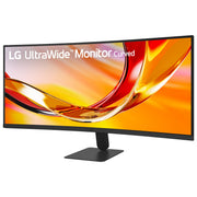 LG 34 UltraWide Curved Office Monitor, WQHD 3440x1440, 1800R, 120Hz Refresh Rate, 1ms Response Time, HDR10, Black, 34U601B-B