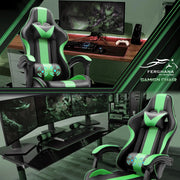 SOONTRANS Green Gaming Chair for Adult, Green New - Material: PVC