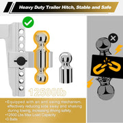 Crtynell Adjustable Trailer Hitch