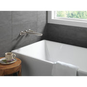 Delta Faucet Galeon Tub Filler, Solid Brass, Lumicoat Chrome, Wall Mount, Double Handle, Rigid High-Arc Spout, T5771-PR-WL