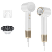Laifen Swift Premium Hair Dryer, High-Speed Brushless Motor, Ionic Technology, White, Lightweight with Magnetic Nozzles and Carrying Bag