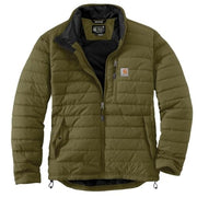 Carhartt Men's Gilliam Jacket, Lightweight Insulated, Rain Defender Water-Repellent, Wind Fighter Technology, Dark Bronzed Green, Large, 102208-GL7-L